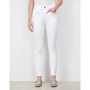 Lafayette 148 New York Reeve White Straight Leg Jeans Size 29